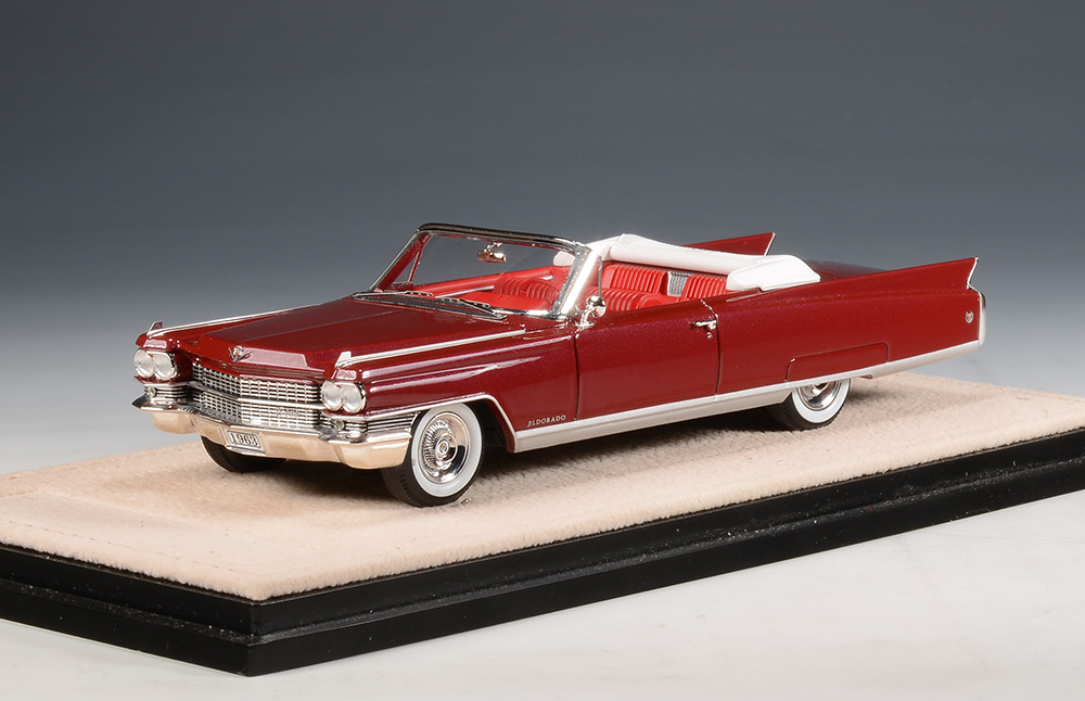 1/43 STM63003 1963 Cadillac Eldorado Biarritz Open roof Matador Red Metallic