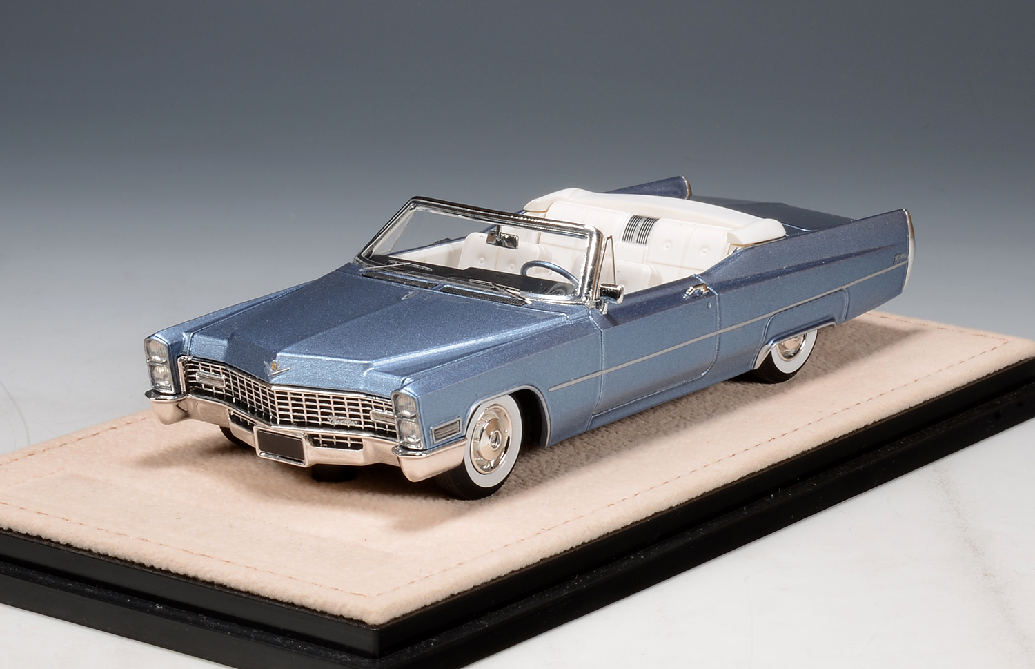 1/43 STM67701 1967 Cadillac de Ville Convertible Open roof Marina Blue Metallic