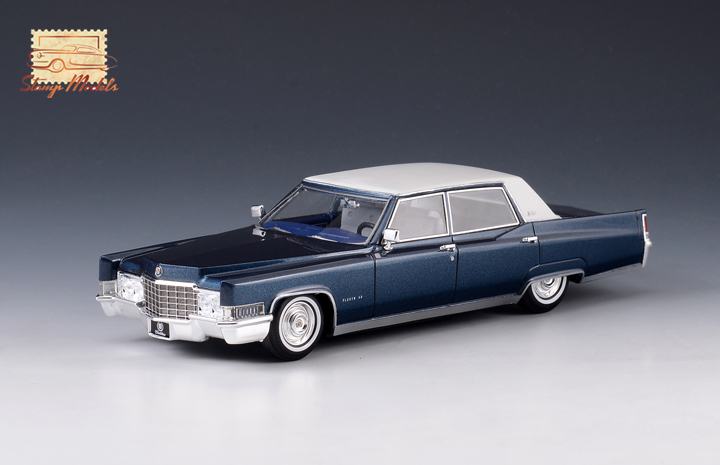 STM69202 1969 Cadillac Fleetwood 60 Athenian Blue Special Broug