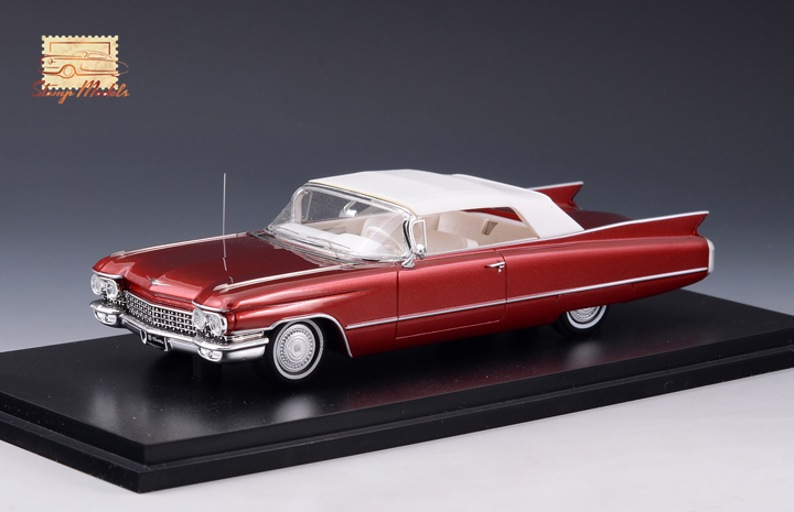 STM60302 1960 Cadillac Series 62 Convertible Pompeian Red Metallic