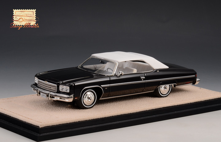 1/43 STM751002 1975 Chevrolet Caprice Convertible Closed top Black