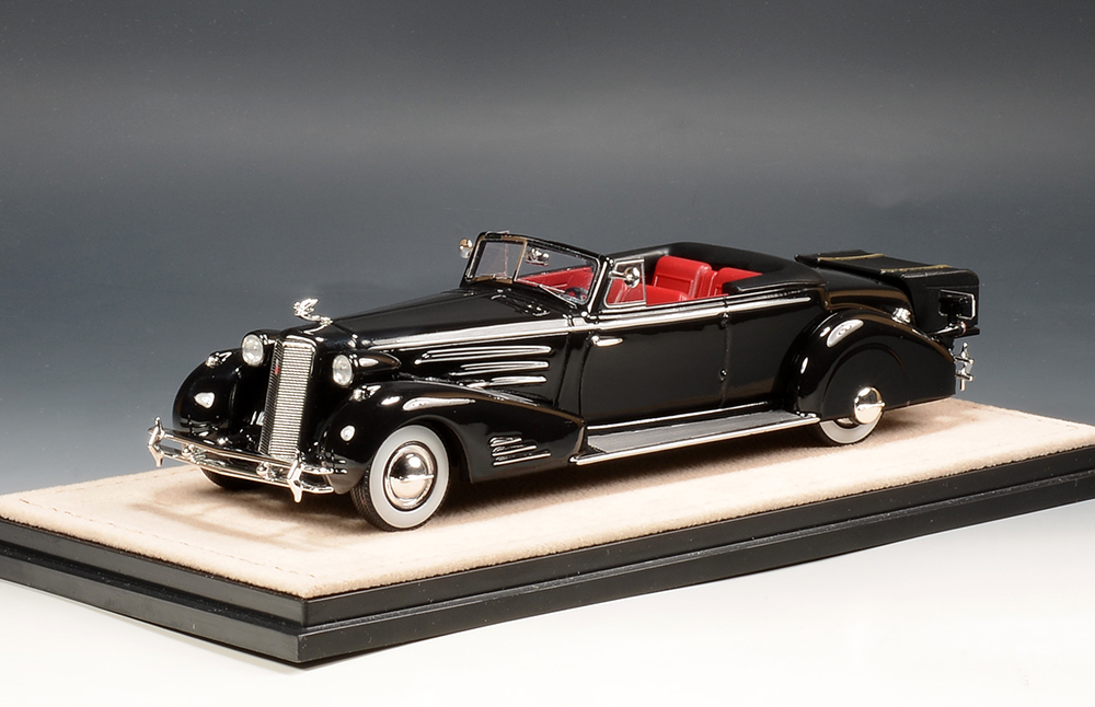 1/43 STM34803 1934 Cadillac 452D V16 Victoria Convertible Coupe Open Top Black