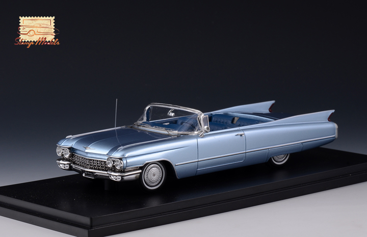 1/43 STM60305 1960 Cadillac Series 62 Convertible Open top Lucerne Blue Metallic