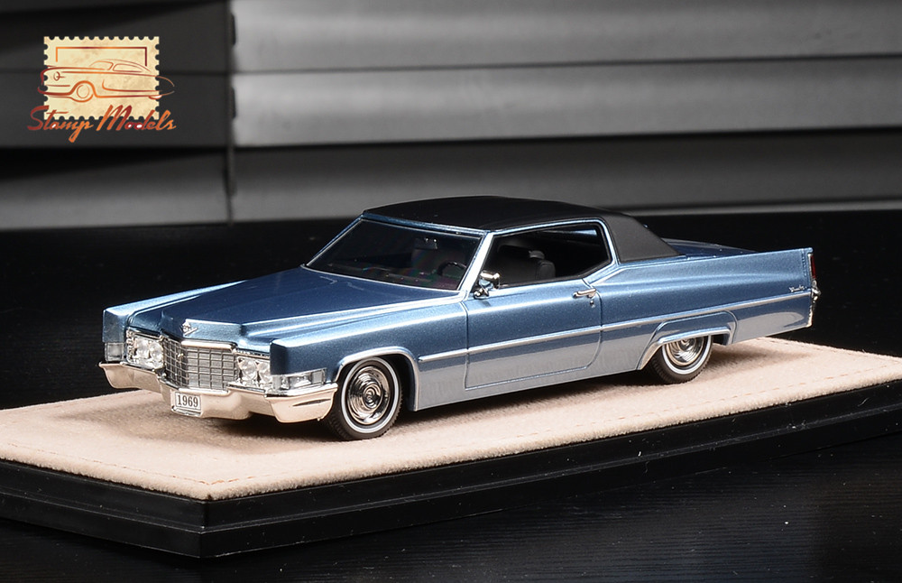 STM69602 1969 Cadillac Coupe Deville Astral Blue Metallic