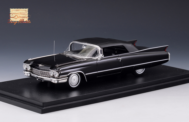 1/43 STM60304 1960 Cadillac Series 62 Convertible Closed top Black