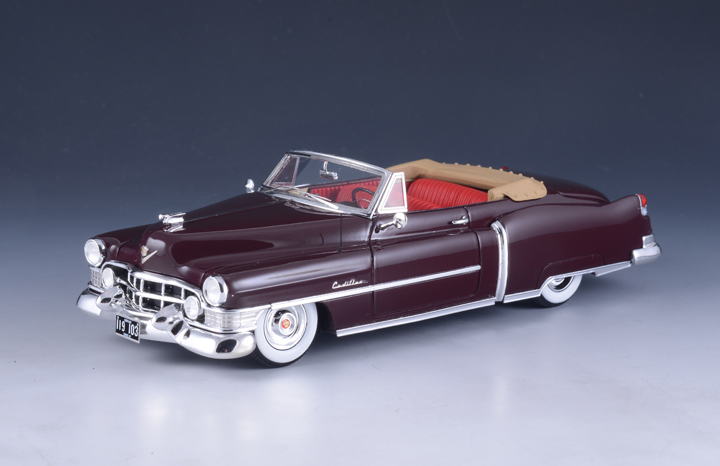 1/43 1951 Cadillac Series 62 Convertible Open roof Bolero maroon 